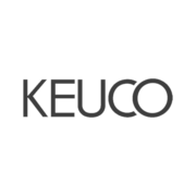 Schwarzer Schriftzug "KEUCO" in Großbuchstaben auf transparentem Hintergrund. Keuco Logo